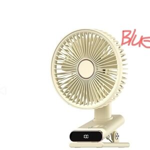 Portable Clip Desk Fan - Cream
